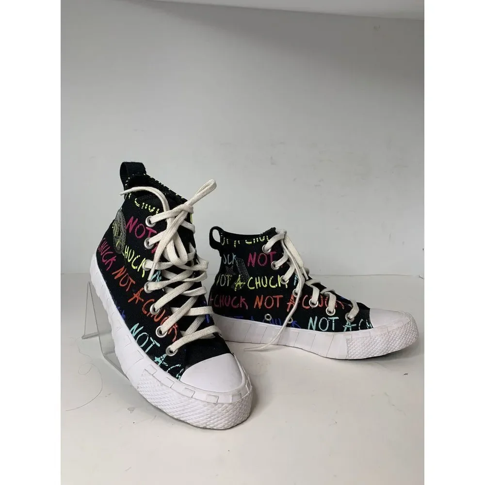 Converse New Not A Chuck Kids Size 5 Black High Top Lace-Up‎ Shoes 273166C